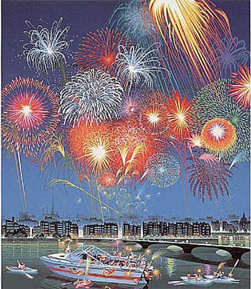 Hiro Yamagata - Celebration - Limited Edition Serigraph