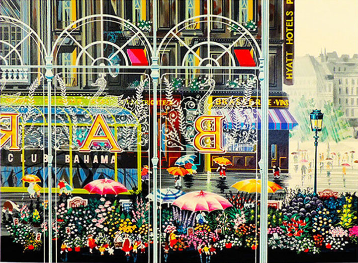 Hiro Yamagata - Club Bahama - Limited Edition Serigraph