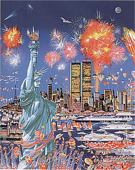 Hiro Yamagata - Happy Birthday Liberty - Limited Edition Serigraph