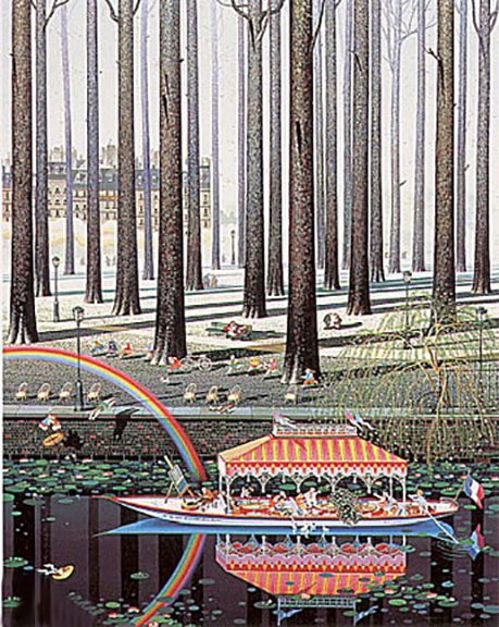 Hiro Yamagata - Rainbow in the Park - Limited Edition Serigraph