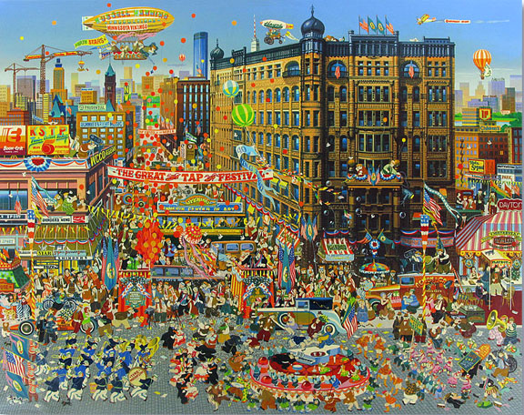 Hiro Yamagata - The Great Tap Festival - Limited Edition Serigraph