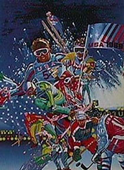 Hiro Yamagata - 1988 Winter Olympic Games - Limited Edition Serigraph
