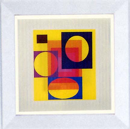 Yaacov Agam - Yellow Haze - Limited Edition Agamograph