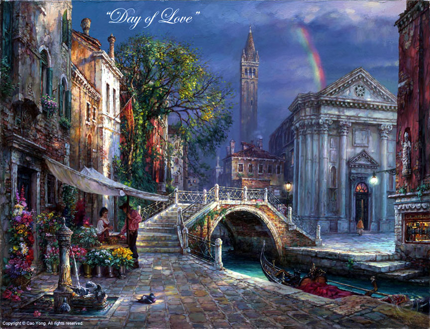 Cao Yong - Day of Love - Limited Edition Giclee on Canvas