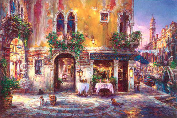 Cao Yong - Evening In Venice - Limited Edition Giclee on Canvas