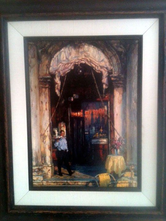 Cao Yong - Le Bistro - Limited Edition Giclee on Canvas