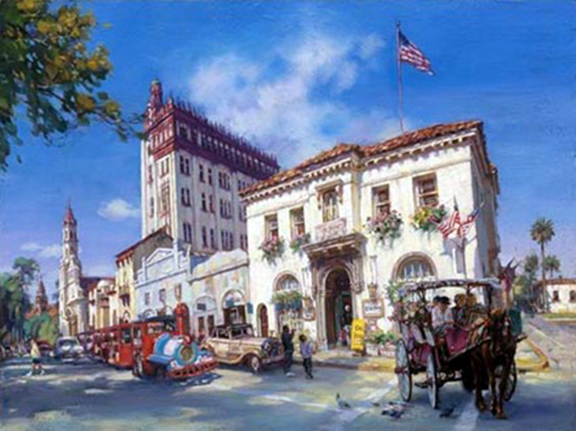 Cao Yong - Life In St. Augustine - Limited Edition Giclee on Canvas