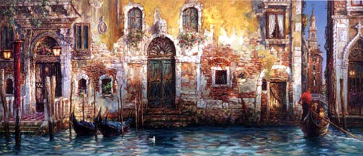 Cao Yong - Morning In Venice - Limited Edition Giclee on Canvas