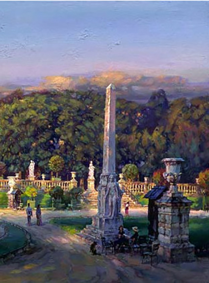Cao Yong - The Luxembourg Garden - Limited Edition Giclee on Canvas