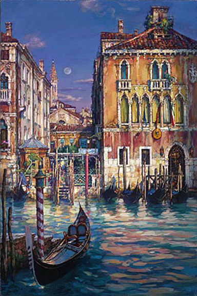 Cao Yong - Venetian Sunset - Limited Edition Giclee on Canvas