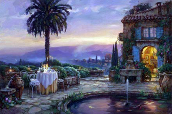 Cao Yong - Villa - Limited Edition Giclee on Canvas