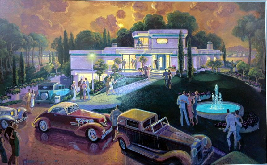 Michael Young - Cocktails At Rontvon - Original Painting - Acrylic on Canvas
