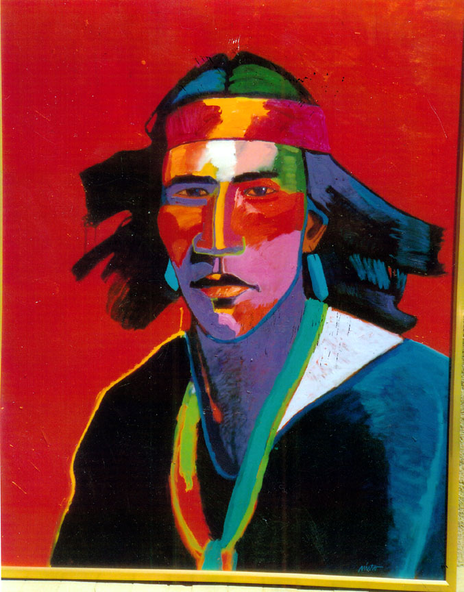 John Nieto - Crow Warrior - Original Painting - Acrylic on Canvas
