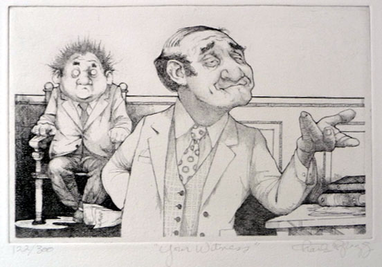 Charles Bragg - Your Witness - Limited Edition Etching