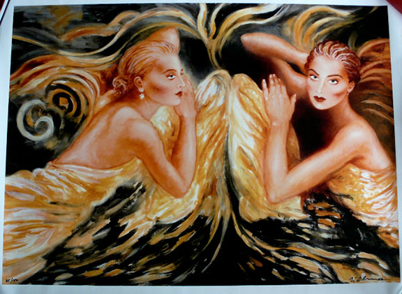Joanna Zjawinska - Touch Of An Angel - Limited Edition Serigraph