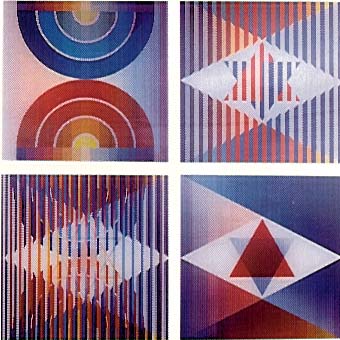Herndon Fine Art offers authenticated Yaacov Agam fine art, including rare lenticular Agamographs, multi-dimensional Kinetic art, and signed serigraphs.