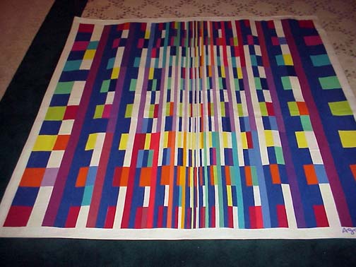Yaacov Agam - Tapestry - Limited Edition Terragraph