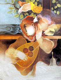 Sunol Alvar - Five Human Senses - Limited Edition Lithograph