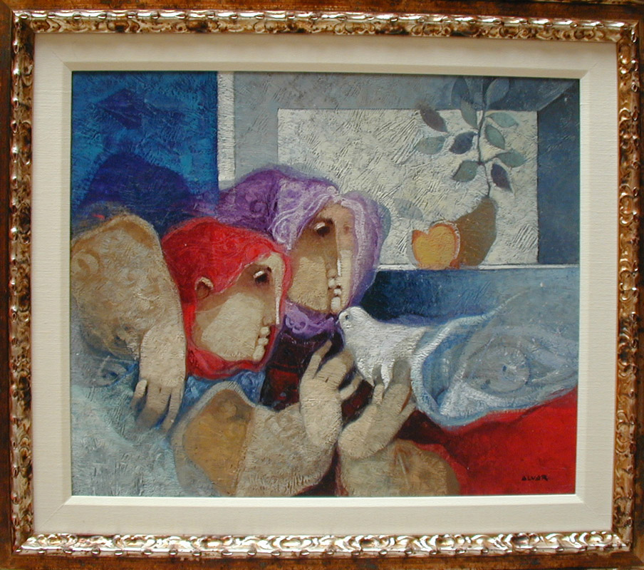 Sunol Alvar - Untitled - Original Painting - Oil on Canvas