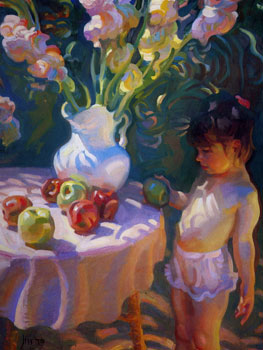 John Asaro - Still Life with Child - Limited Edition Serigraph