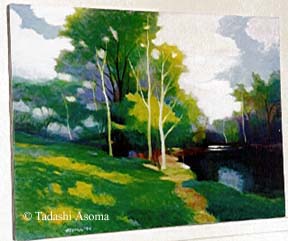 Tadashi Asoma - Summer Fantasy - Original Painting - Oil on Canvas