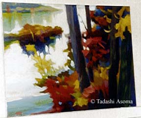Tadashi Asoma - The Autumn Afternoon - Original Painting - Oil on Canvas