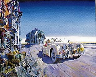 Daniel Authouart - La Jag - Limited Edition Lithograph