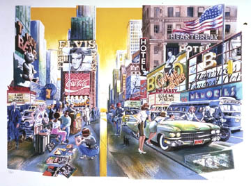 Daniel Authouart - Times Square - Limited Edition Lithograph