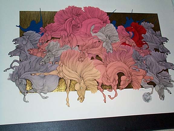 Guillaume Azoulay - Stampede - Limited Edition Serigraph