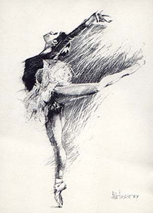 Aldo Luongo - Ballerina Suite - Limited Edition Lithograph on Japon 