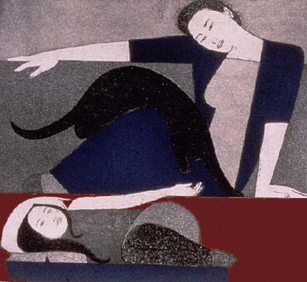 Will Barnet - Blue Robe - Limited Edition Aquatint