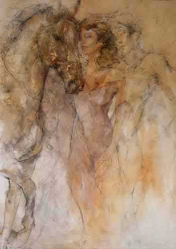 Gary Benfield - Equine Spirit - Original Painting - Mixed Media on Canvas