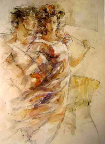 Gary Benfield - Heavenly Dance - Original Painting - Mixed Media on Canvas