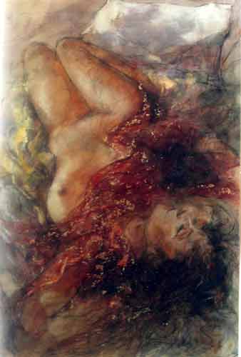 Gary Benfield - Night Tales - Original Painting - Mixed Media on Canvas