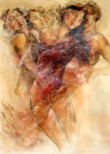 Gary Benfield - Passion - Original Painting - Mixed Media on Canvas