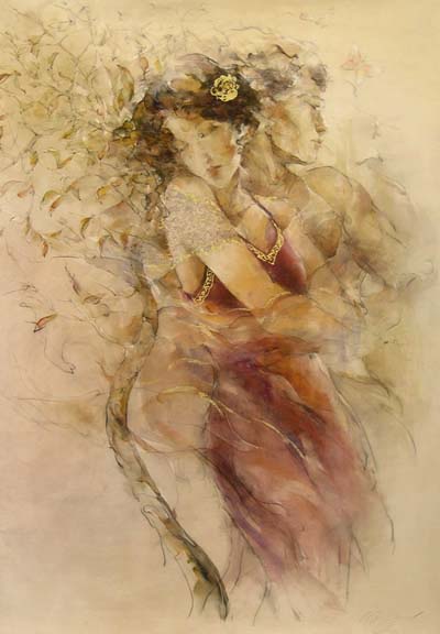 Gary Benfield - Rosa - Original Painting - Oil on Paper