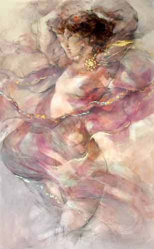 Gary Benfield - Viola - Original Painting - Mixed Media on Canvas