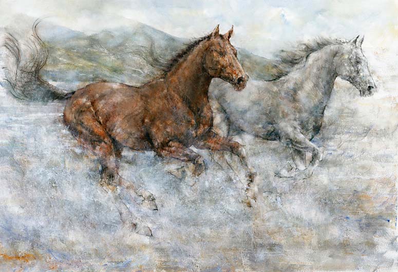 Gary Benfield - The Sea Gallop - Limited Edition Giclee on Canvas