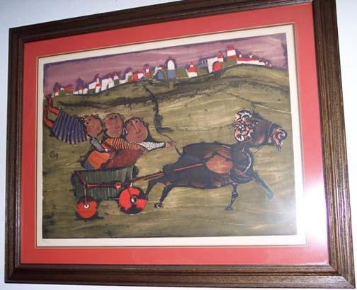 Graciela Rodo Boulanger - Charette le Chevre - Limited Edition Lithograph