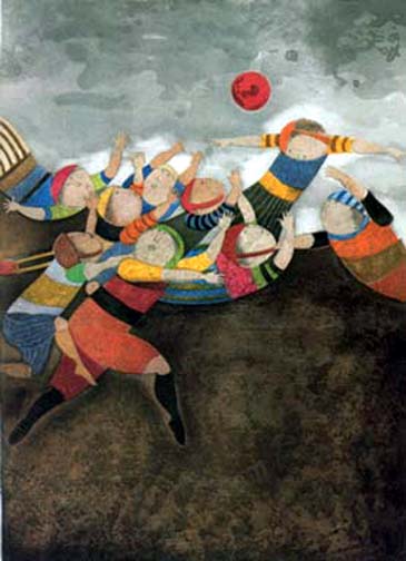 Graciela Rodo Boulanger - Juego de Domingo - Limited Edition Etching