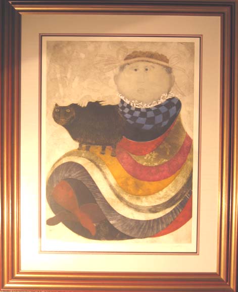 Graciela Rodo Boulanger - La Infanta Y Su Gato - Limited Edition Lithograph