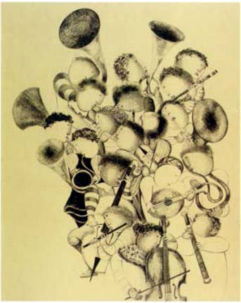 Graciela Rodo Boulanger - La Musique - Limited Edition Lithograph