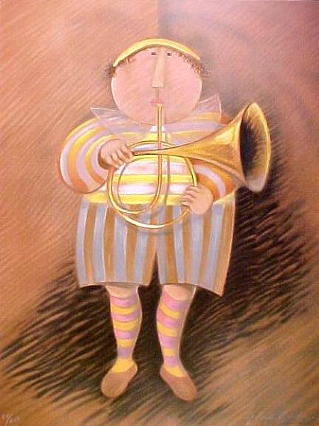 Graciela Rodo Boulanger - Musicien Jaune - Limited Edition Lithograph