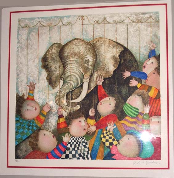 Graciela Rodo Boulanger - Dimanche Au Zoo - Limited Edition Lithograph