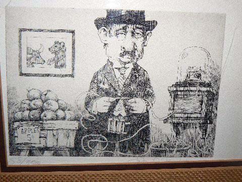 Charles Bragg - Broker - Limited Edition Etching