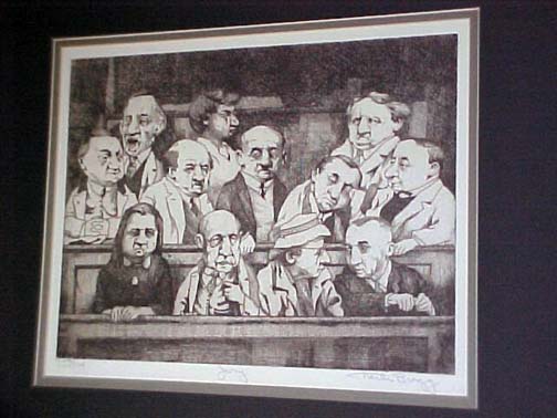 Charles Bragg - Jury - Limited Edition Etching
