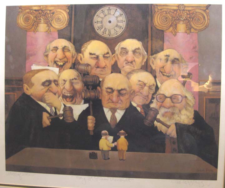 Charles Bragg - May it Please the Court - Limited Edition Offset Lithograph