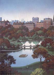 Jim Buckels - Boston Public Garden - Limited Edition Serigraph