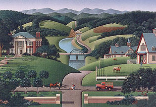 Jim Buckels - Trouble at Walnut Ridge - Limited Edition Serigraph