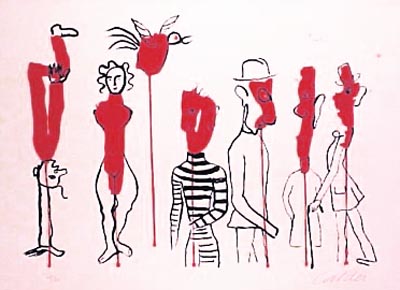 Alexander Calder - Criminel au Milieu - Limited Edition Lithograph